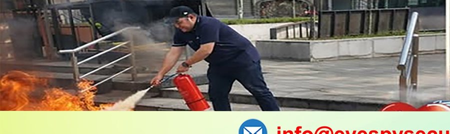 Fire safety drill — hands-on extinguisher practice